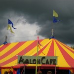 Moody sky abover the Avalon Café